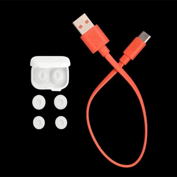 JBL Tune Flex 2,Ghost Edition Earbud Noise-Cancelling Bluetooth Earphones -White - Picture 6 of 10